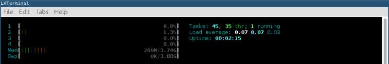 i3 windows manager ram usage